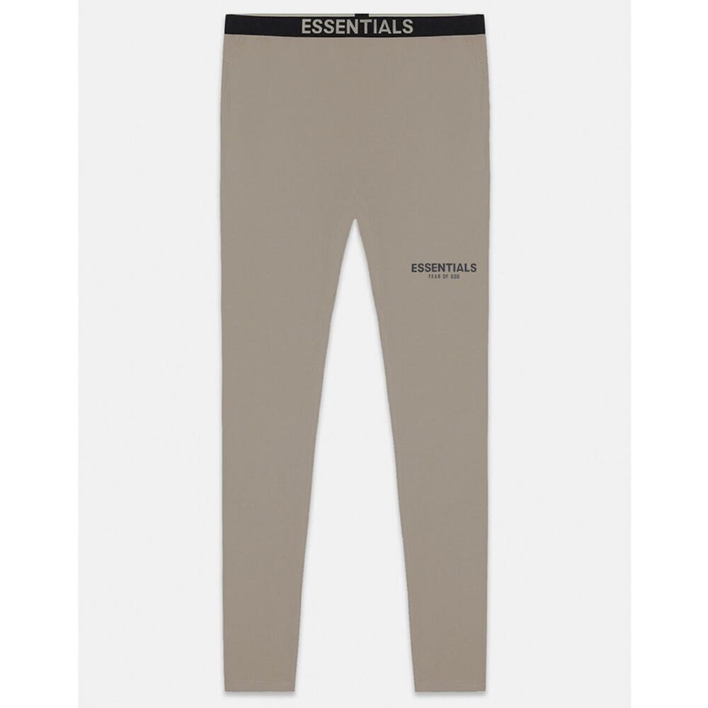 NWT Fear of God Essentials Taupe Athletic Leggings | Taupe | SZ‎ L